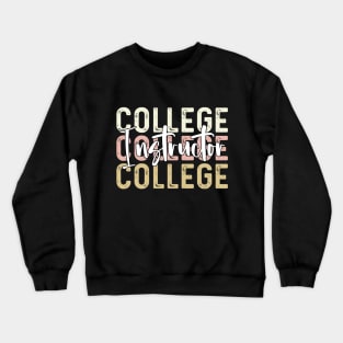 College instructor assistant Thank You college instructor Crewneck Sweatshirt